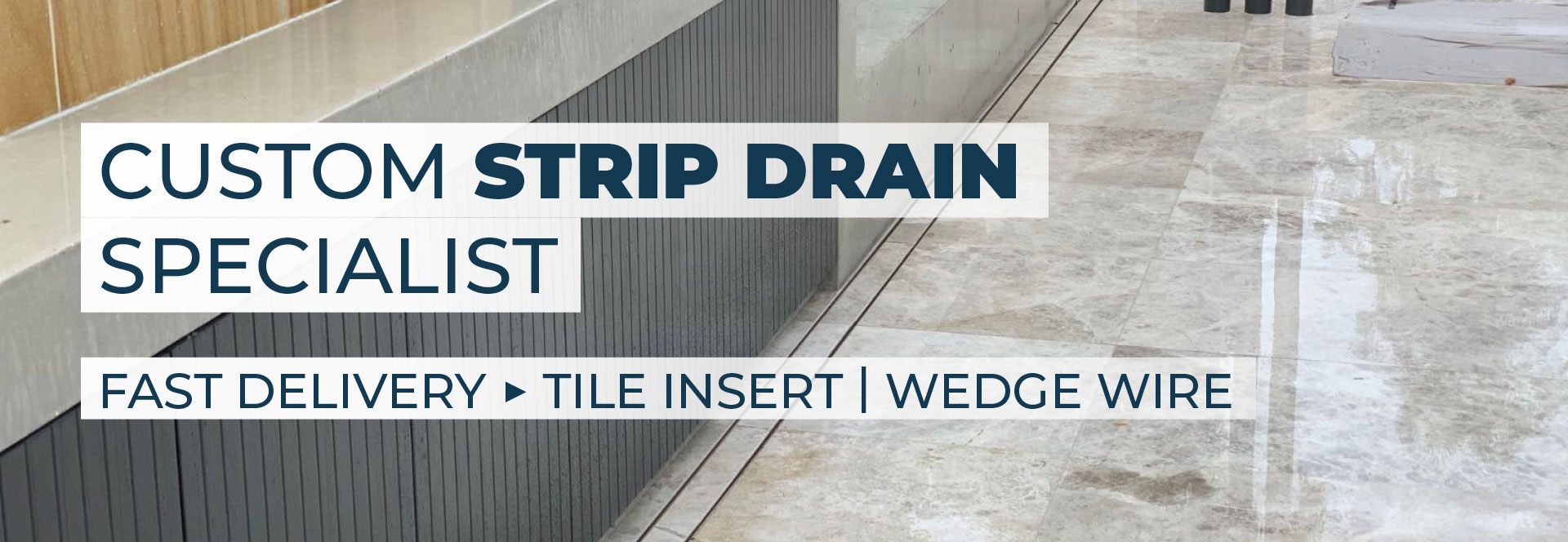 Strip Drains Tile Insert and Wedge Wire